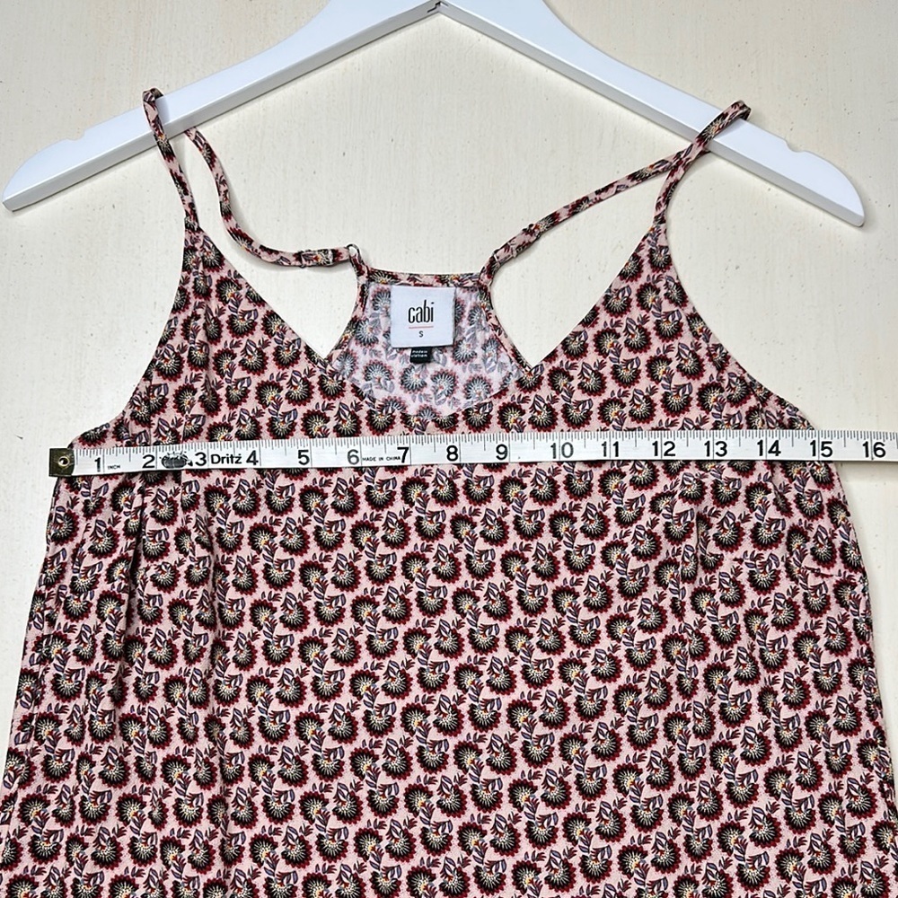 CAbi Pink and Brown Printed Camisole - Picture 12 of 13